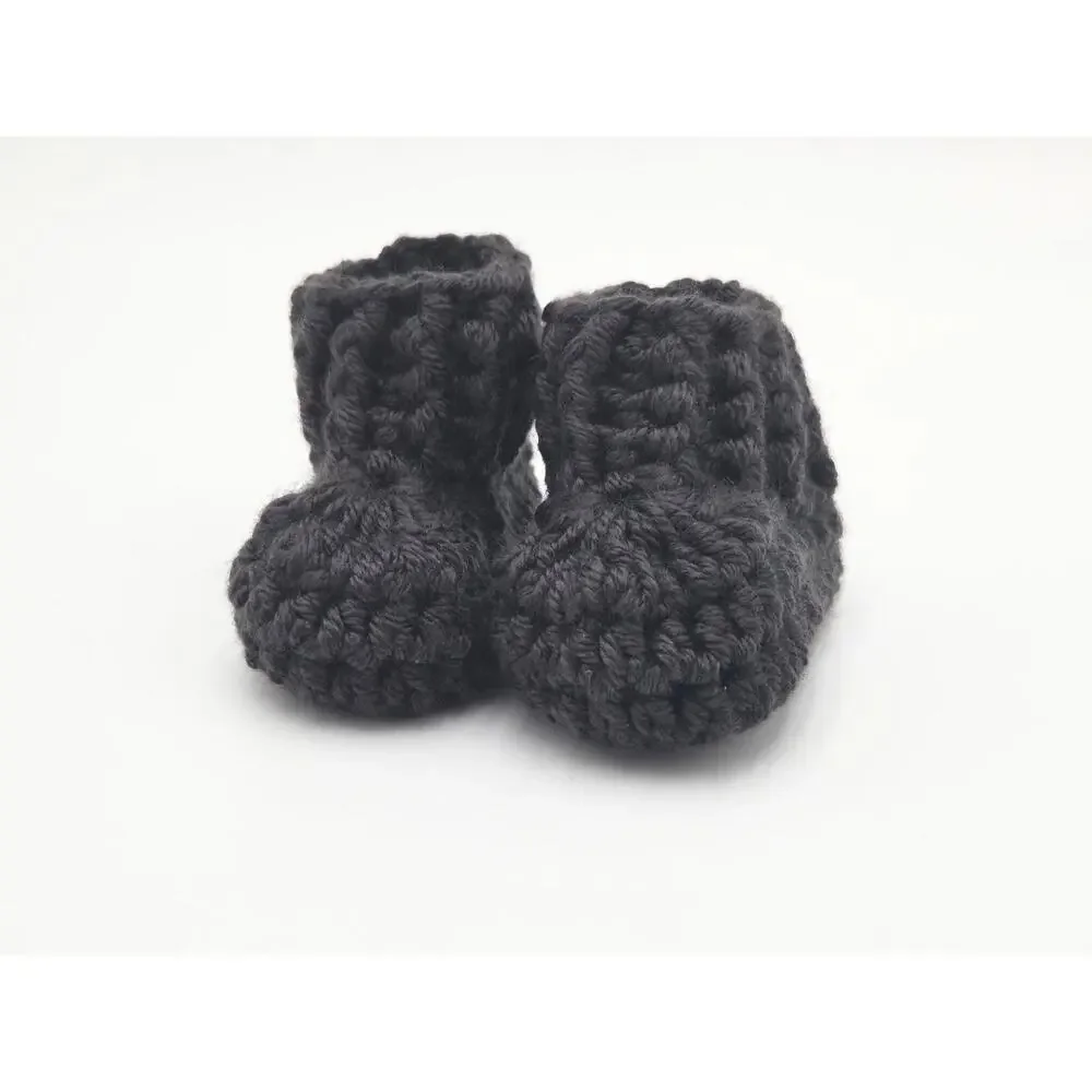 Crocheted Baby Booties – Newborn Shoes, Infant Gift, Neutral Baby Shower